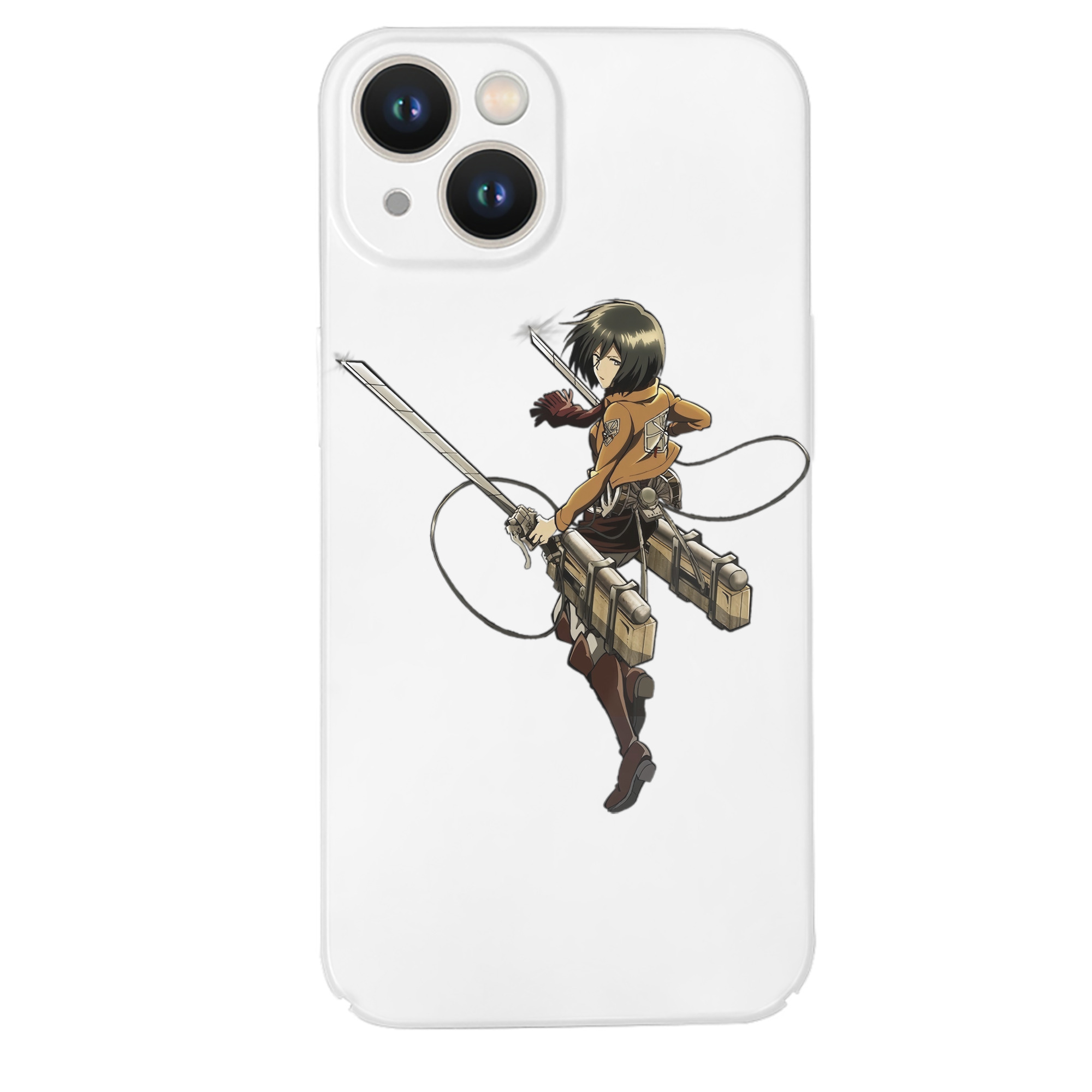 （画像用） 進撃の巨人 ミカサ·アッカーマン Attack on Titan Mikasa Ackerman 【iPhone 14シリーズ対応】ハードケース